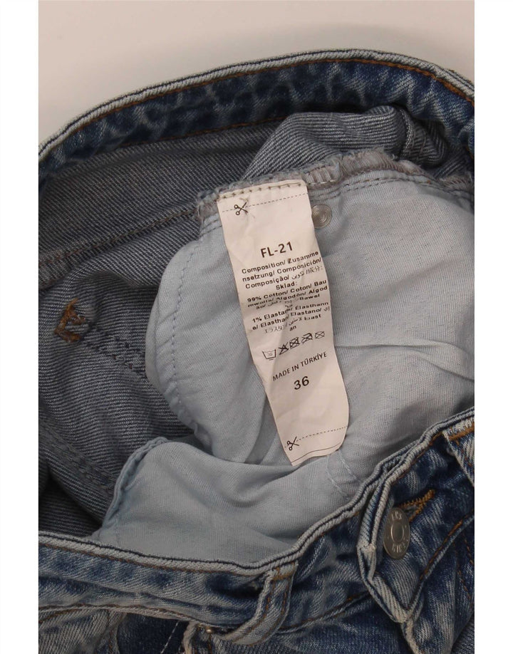 Jeans svasati da donna vintage EU 36 piccolo W25 L32 cotone blu