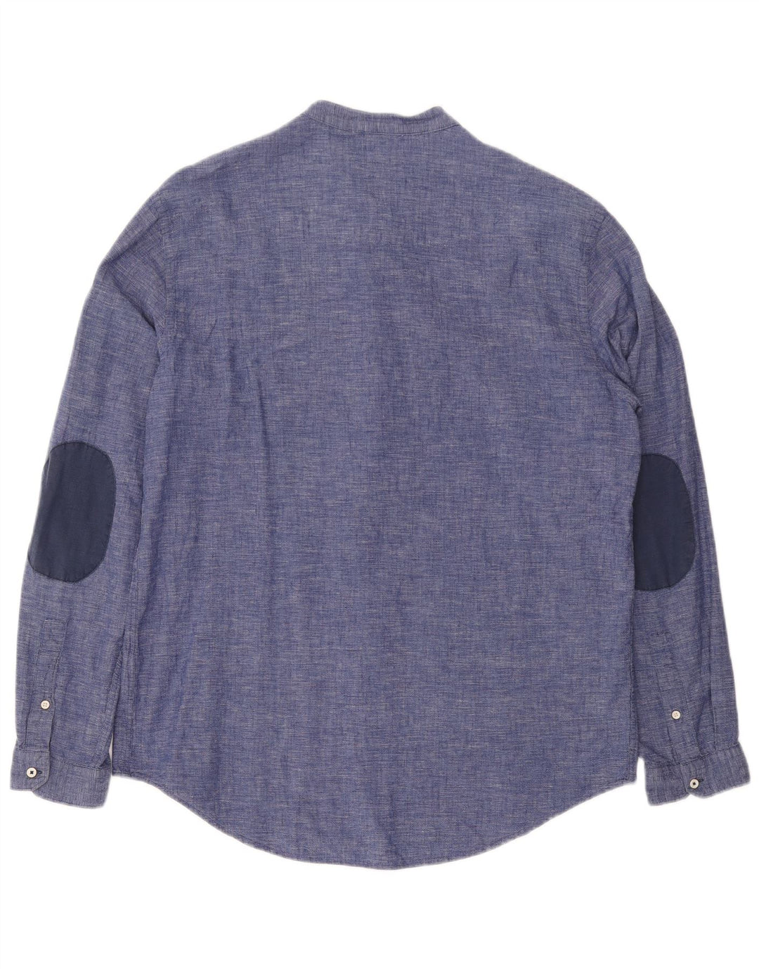 Camicia pullover super slim fit da uomo Zara XL in cotone blu
