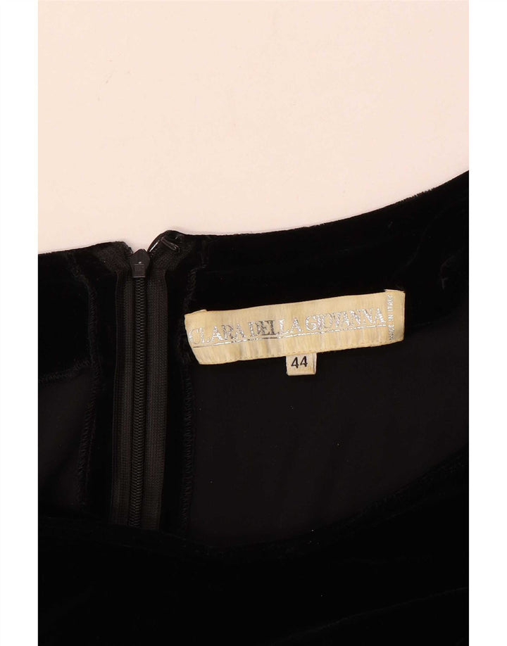 Abito a trapezio a maniche lunghe da donna Clara Della Giovanna IT 44 Medio Nero
