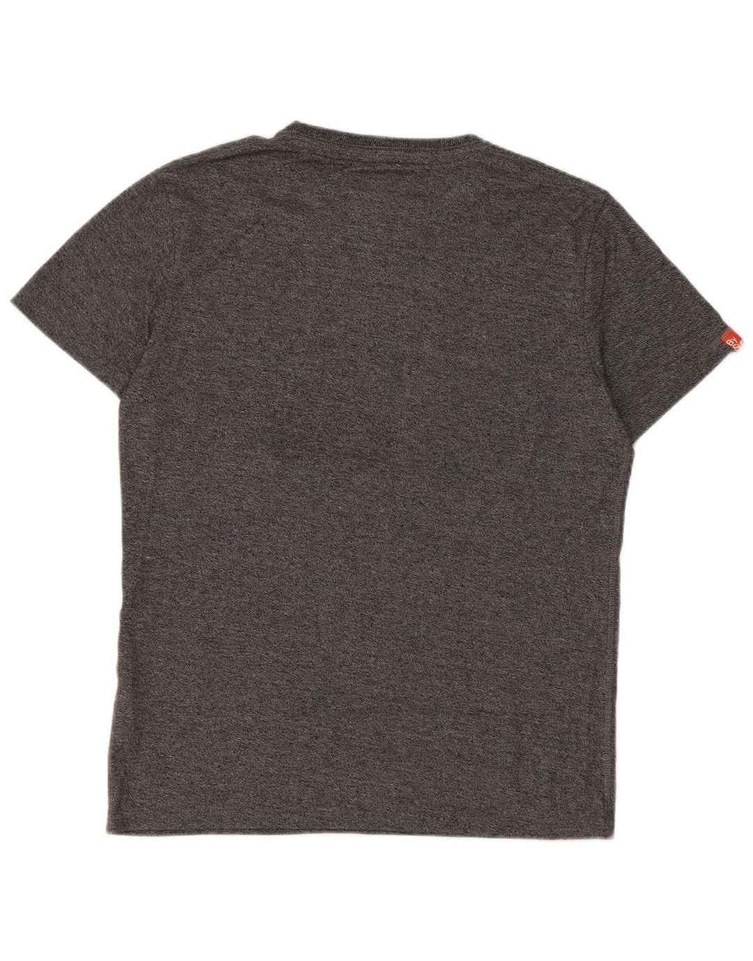 T-shirt grafica da uomo Superdry Osaka State Top grande in cotone chiazzato grigio