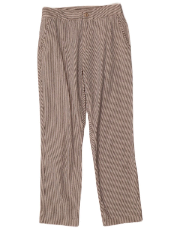 Pantaloni chino a vita alta da donna Zara EU 36 XS W26 L27 Gessato blu