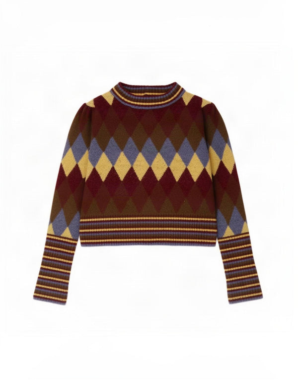 Maglione maglione girocollo da donna Zara UK 10 piccolo multicolore