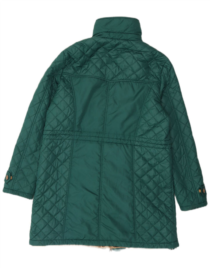 Paco Boutique Giacca a vento trapuntata da donna UK 16 Large Verde Poliestere