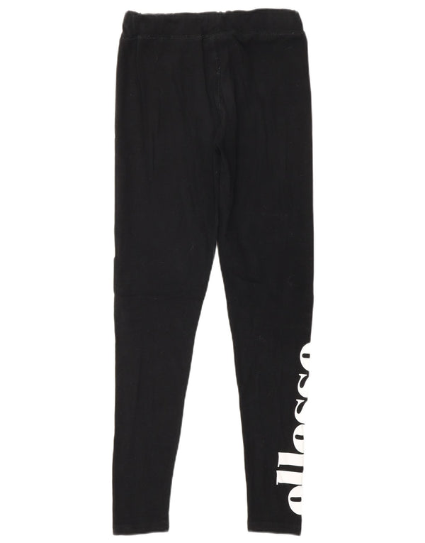 ELLESSE Leggings grafici da donna UK 8 piccoli neri