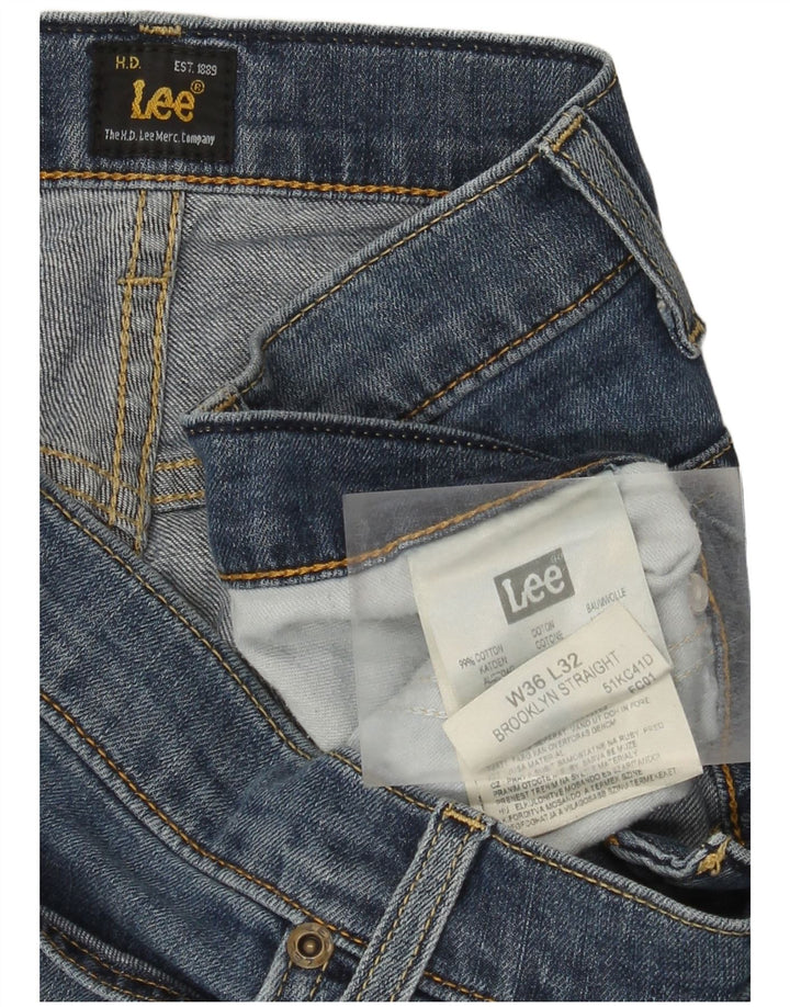 Jeans dritti dritti da uomo Lee Brooklyn W36 L30 cotone blu