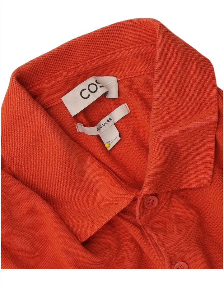 Polo regolare da uomo Cos grande arancione