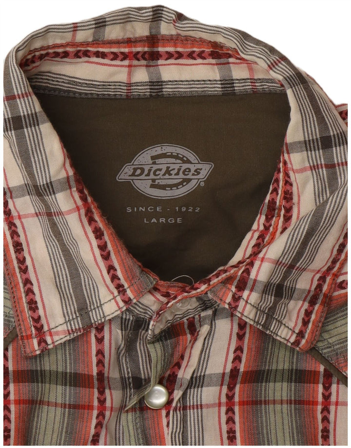 Camicia da uomo Dickies a quadri grandi multicolori