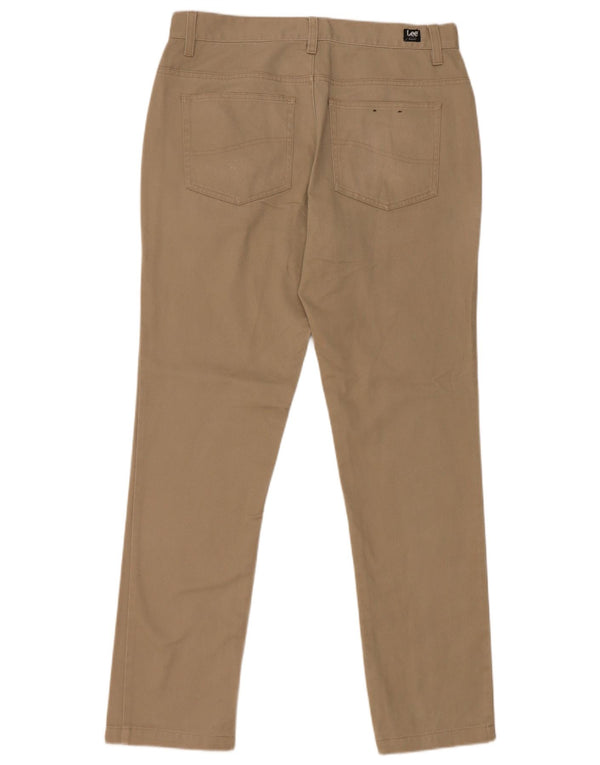 Pantaloni casual slim da uomo Lee W32 L32 in cotone beige