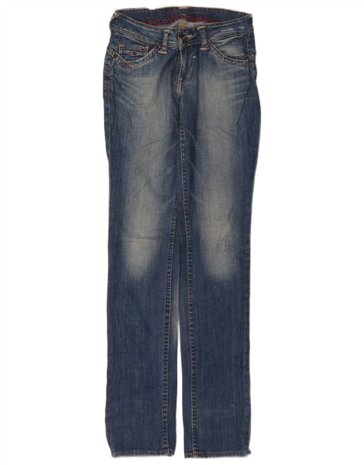 Jeans dritti da donna Tommy Hilfiger W26 L34 cotone blu