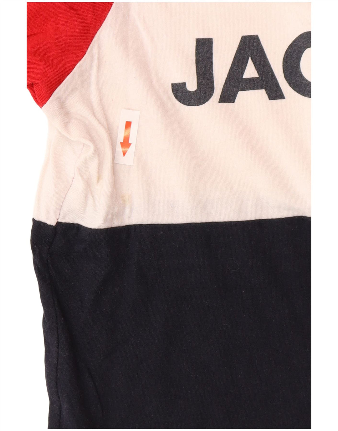Jack & Jones T-shirt grafica da uomo Top in cotone color block medio blu navy