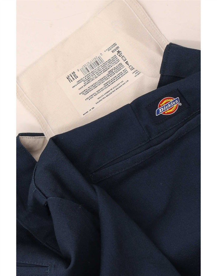 Pantaloni chino dritti da uomo Dickies W38 L34 poliestere blu navy