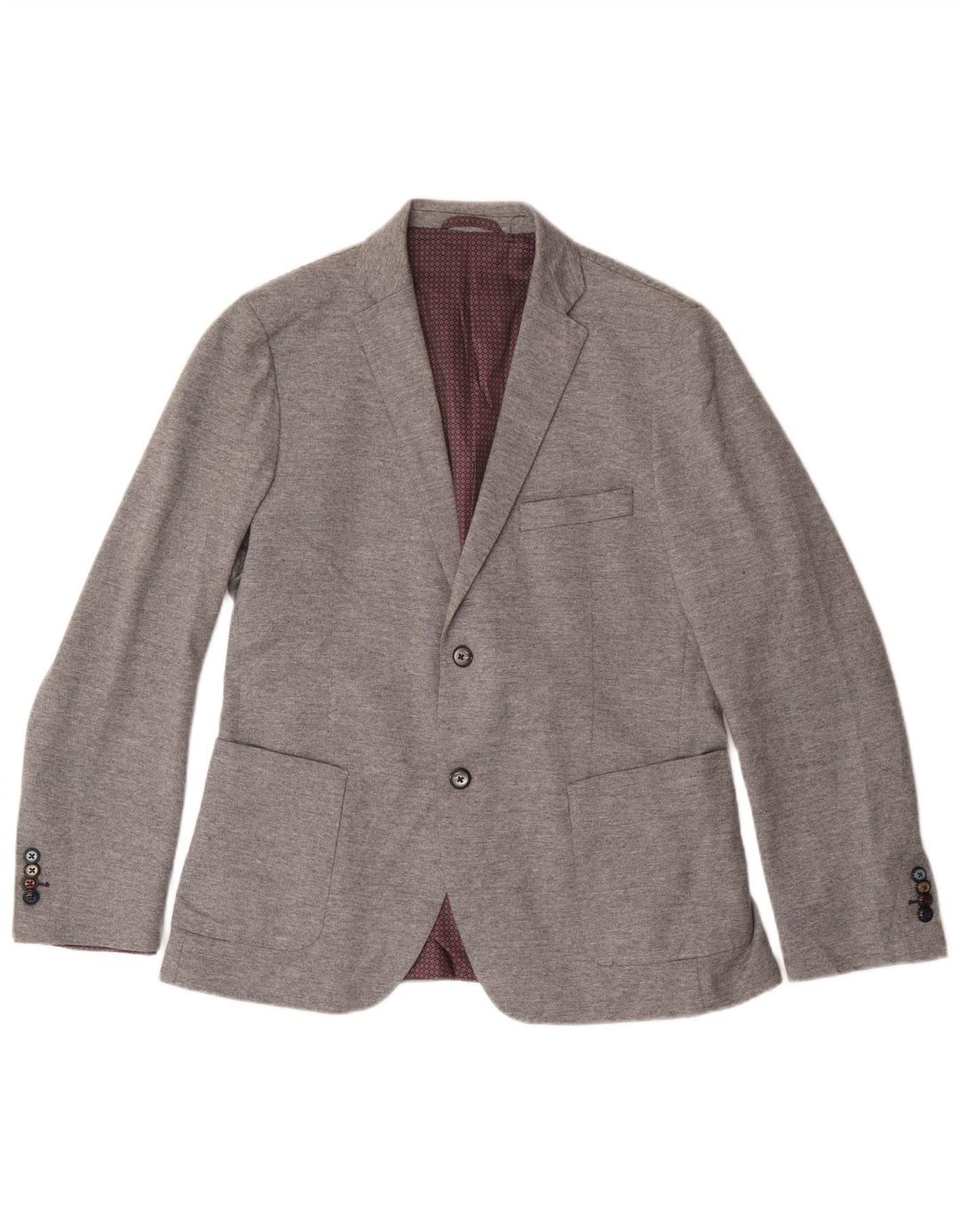 Giacca blazer a 2 bottoni da donna John Barritt IT 50 XL cotone grigio