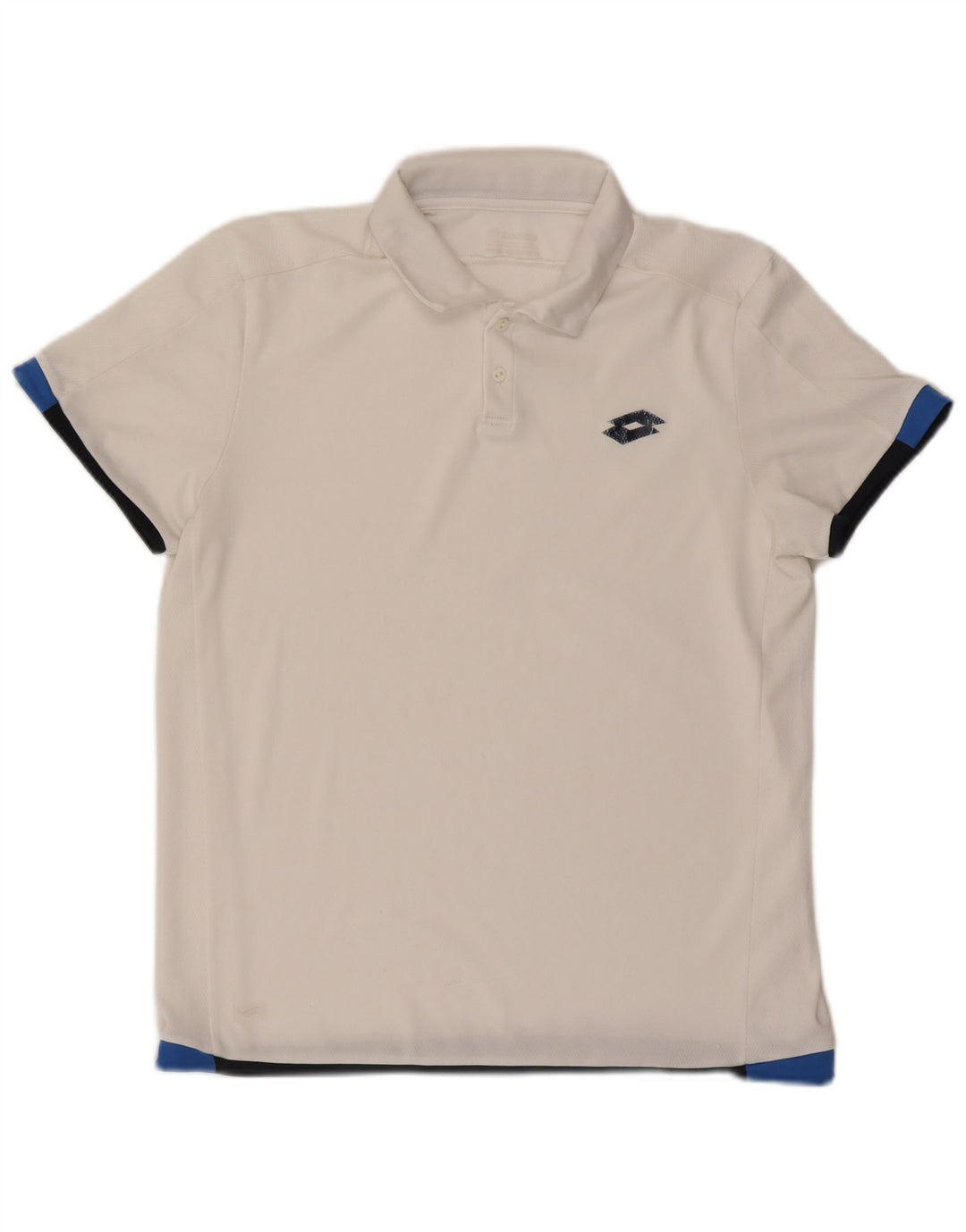 LOTTO Mens Polo Shirt Medium White