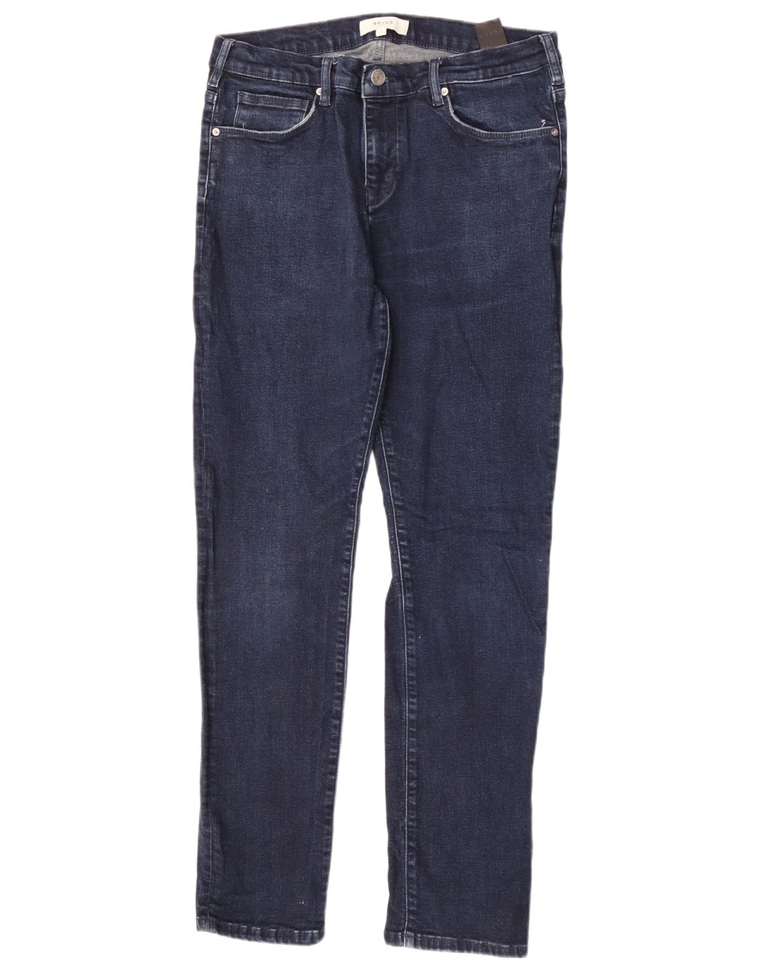 Jeans slim da uomo Reiss W34 L30 cotone blu navy