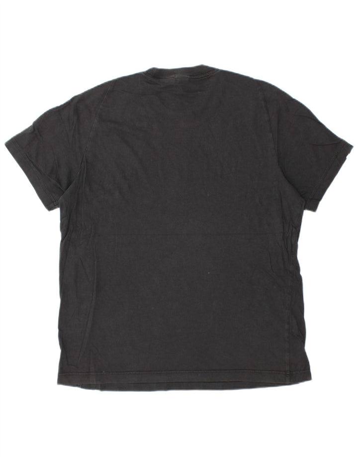 T-shirt Adidas da uomo Top media in cotone nero