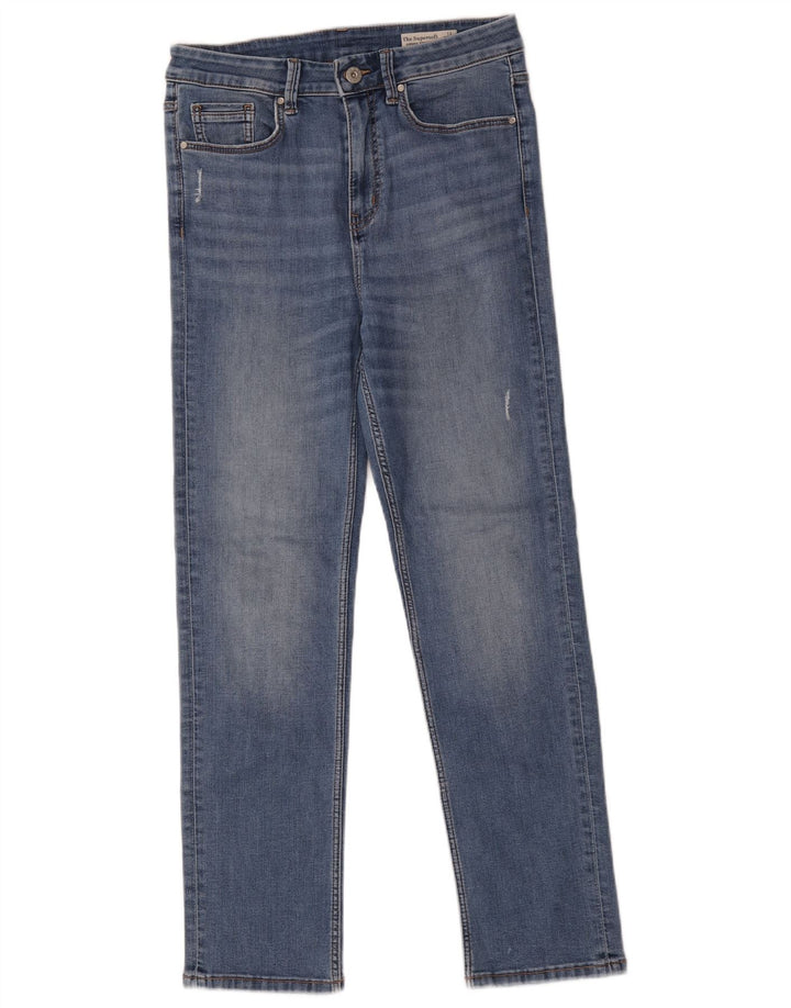 Jeans dritti Marks & Spencer da donna Sienna UK 12 medio W28 L28 blu