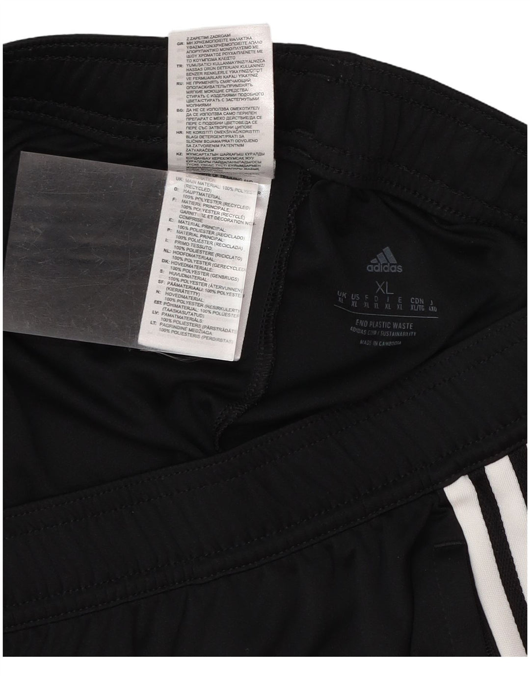 Pantaloncini sportivi ADIDAS Aeroready da uomo XL Nero in poliestere color block