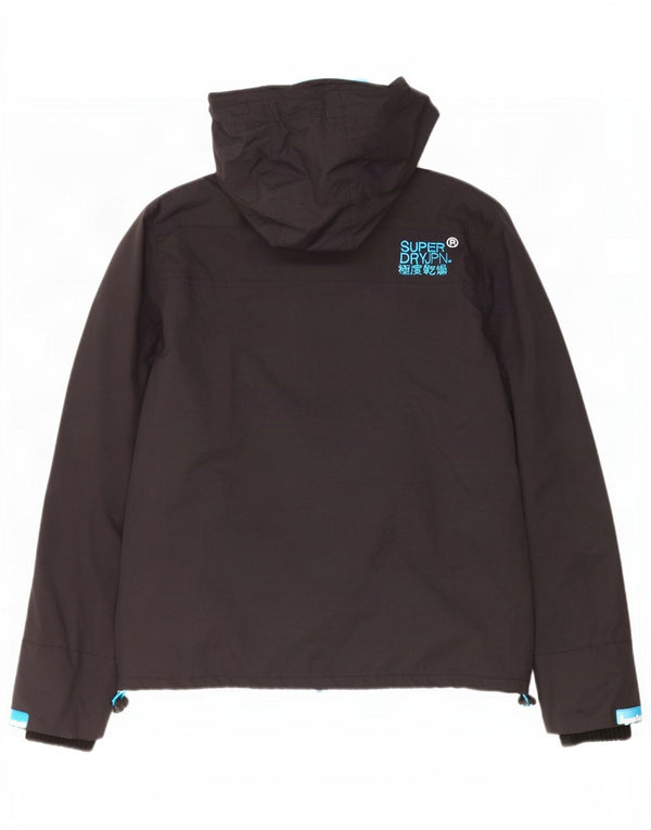 Superdry Womens The Windcheater Graphic Windbreaker Jacket UK 18 XL Black