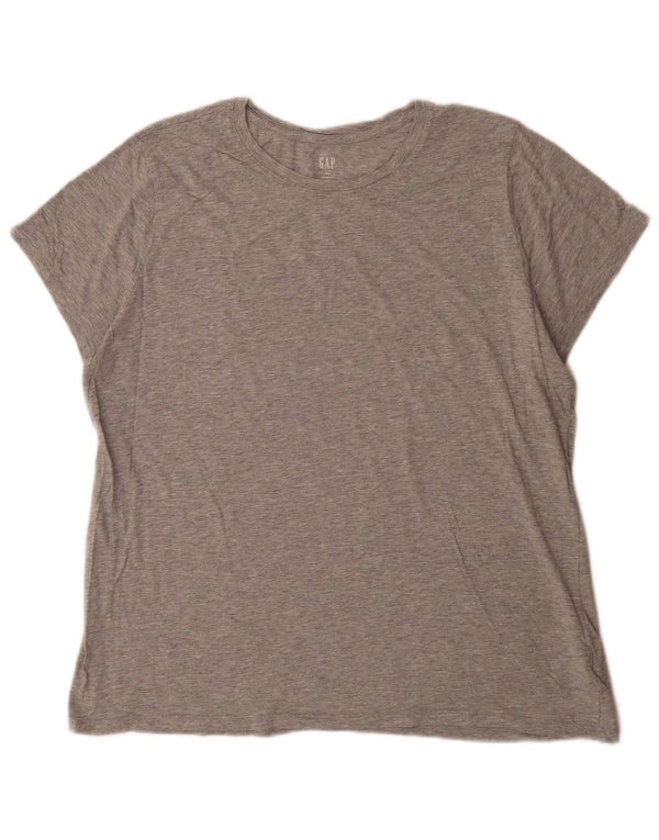 Gap Womens Favorite Fit T-shirt Top UK 20 2XL Cotone chiazzato grigio