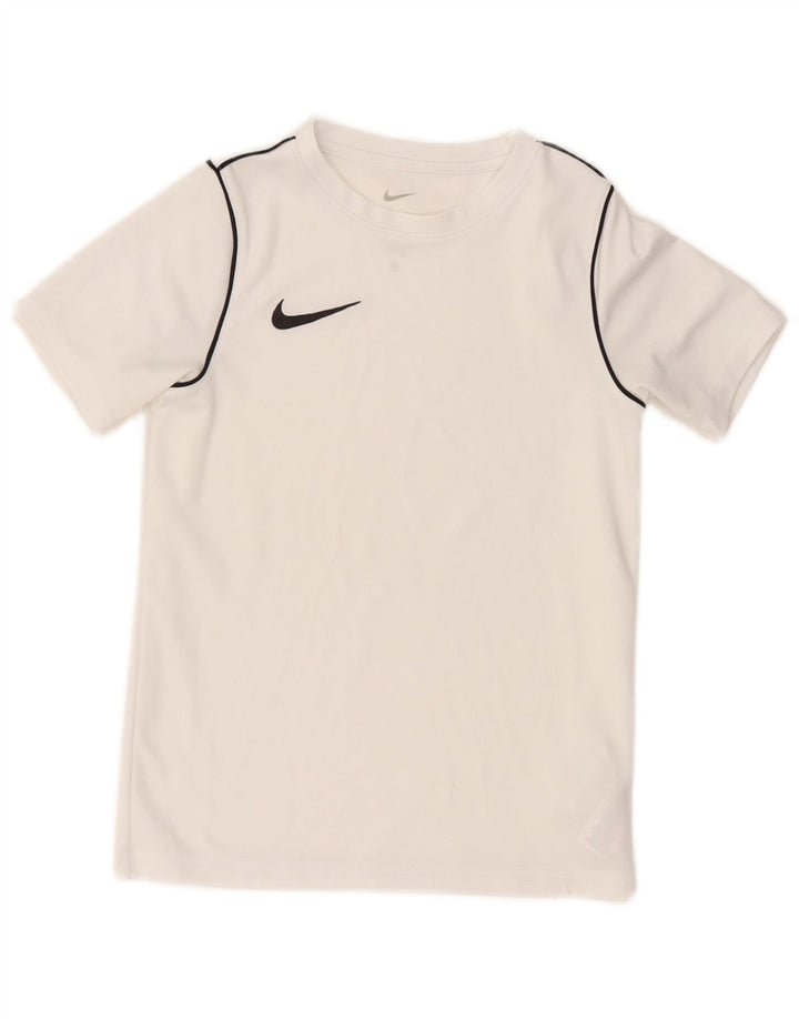 T-shirt NIKE da bambino Dri Fit 8-9 anni piccola in poliestere bianco