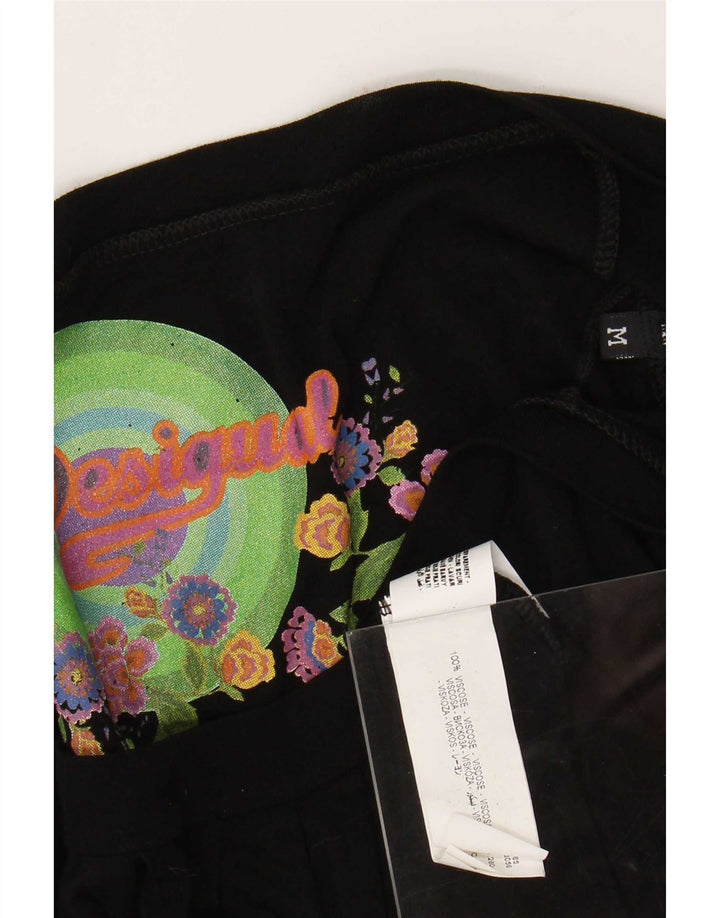 Desigual Camicetta da donna Top UK 14 Medium Black Viscose