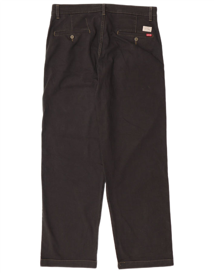 LEVI'S Pantaloni chino dritti 540 da uomo W33 L29 cotone nero