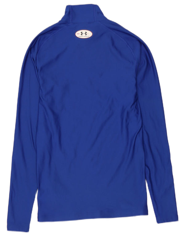 UNDER ARMOUR Maglia da uomo Cold Gear a maniche lunghe piccola in poliestere blu