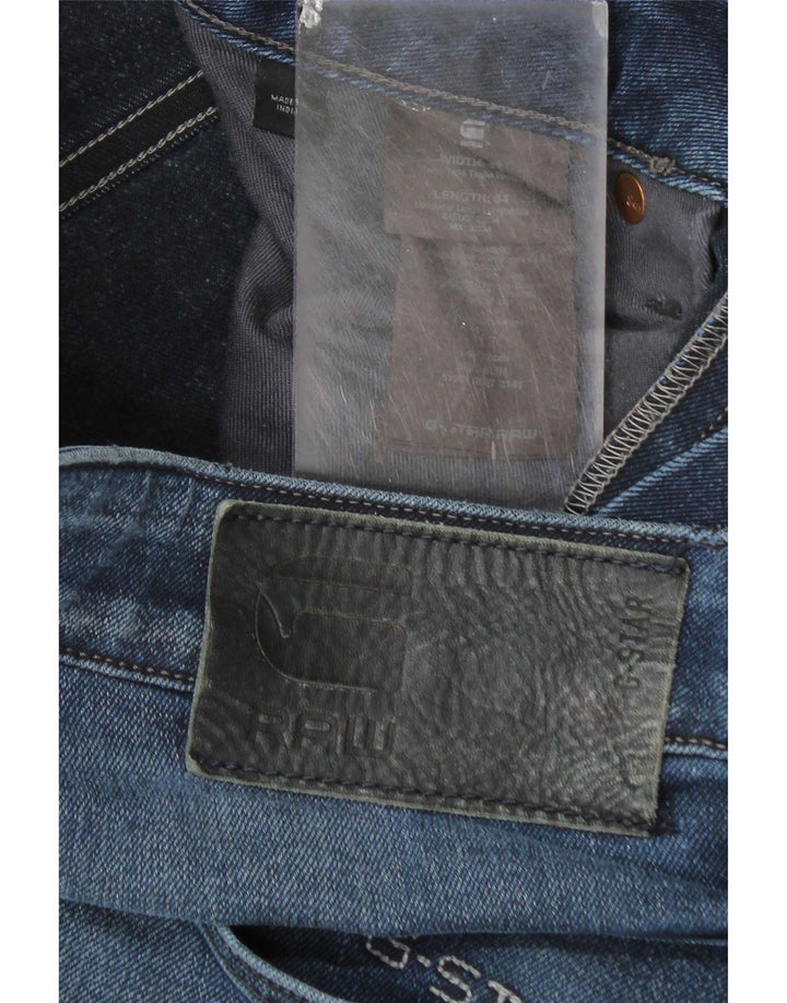 Jeans slim da uomo G-Star Raw 3301 W32 L34 cotone blu