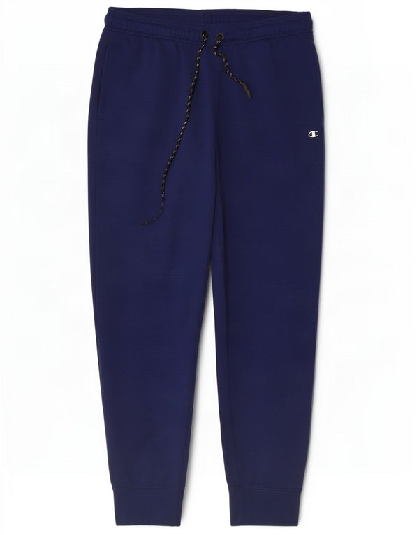 Pantaloni da tuta da donna Champion Joggers UK 14 Large Blu Navy Cotone