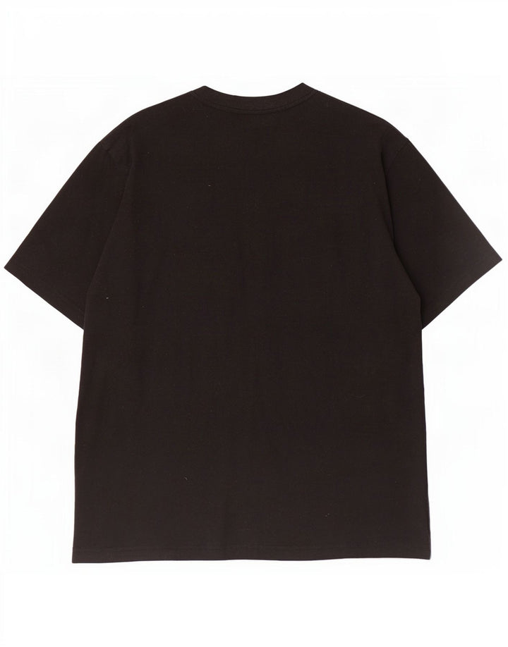 T-shirt Fila da uomo Top in cotone nero medio