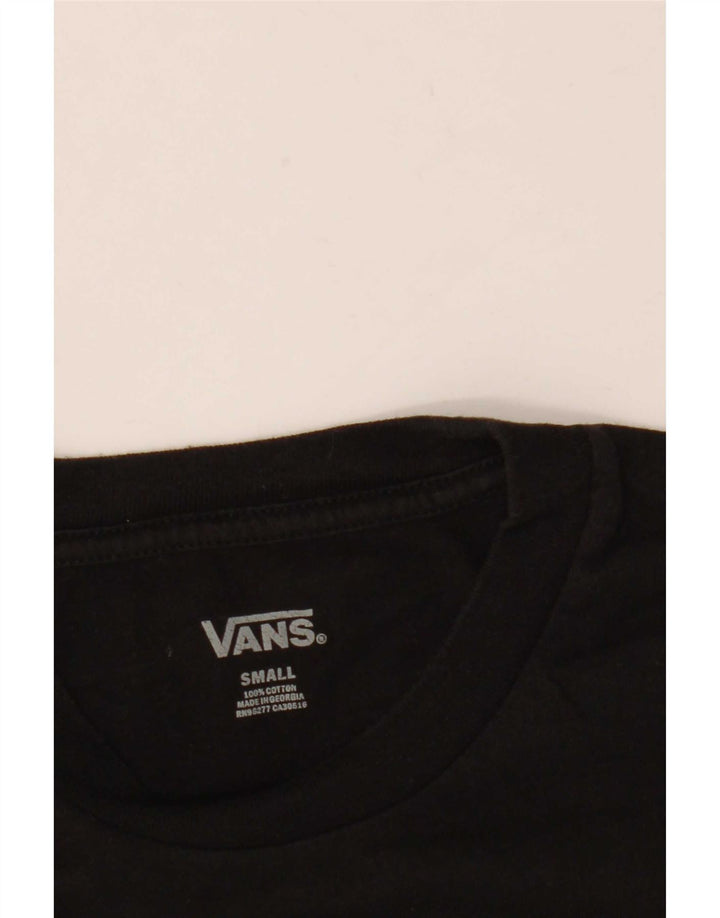 T-shirt da uomo Vans Top Small in cotone nero