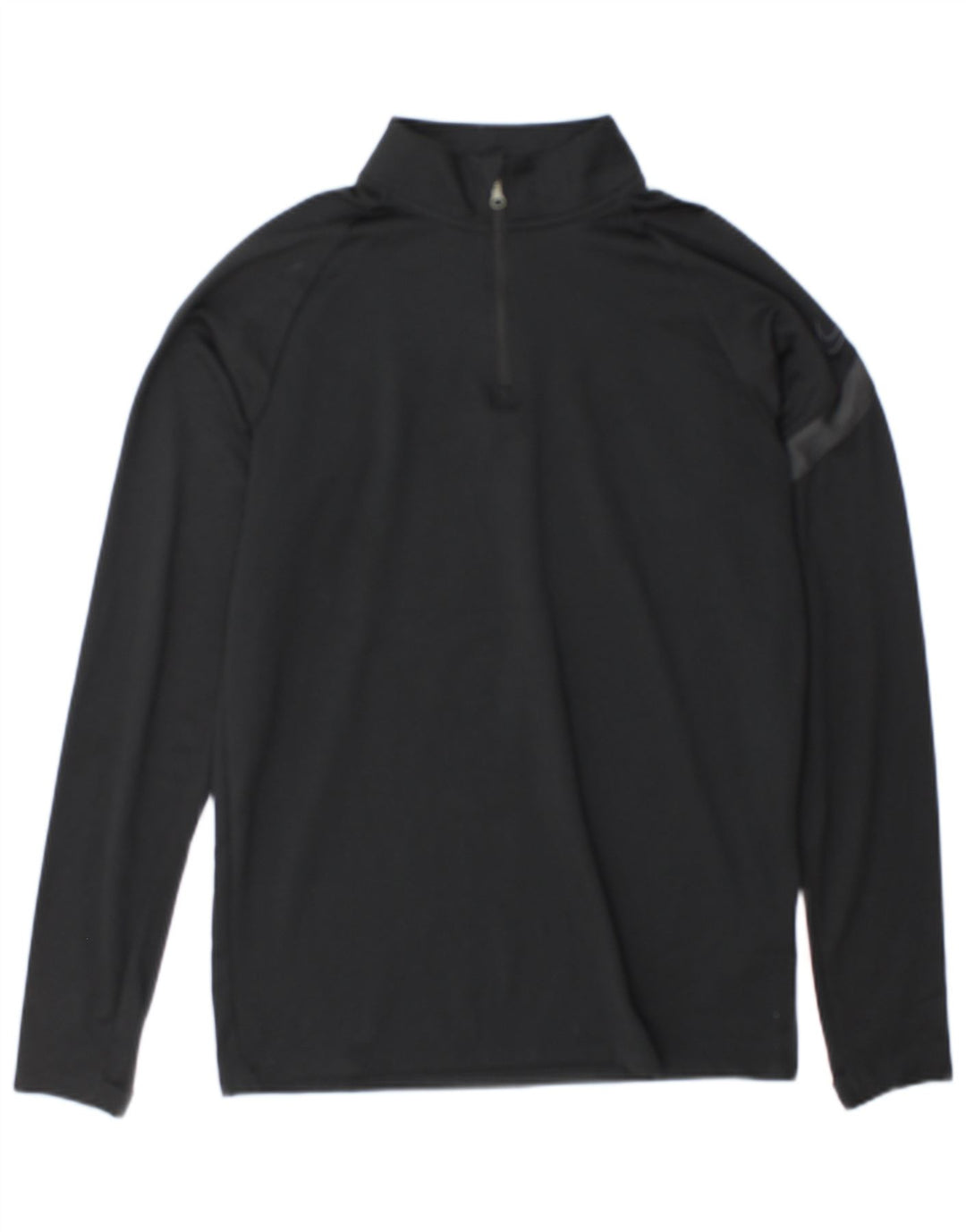 Top della tuta da ginnastica Nike Dri Fit Graphic Zip Neck da uomo, piccolo, nero