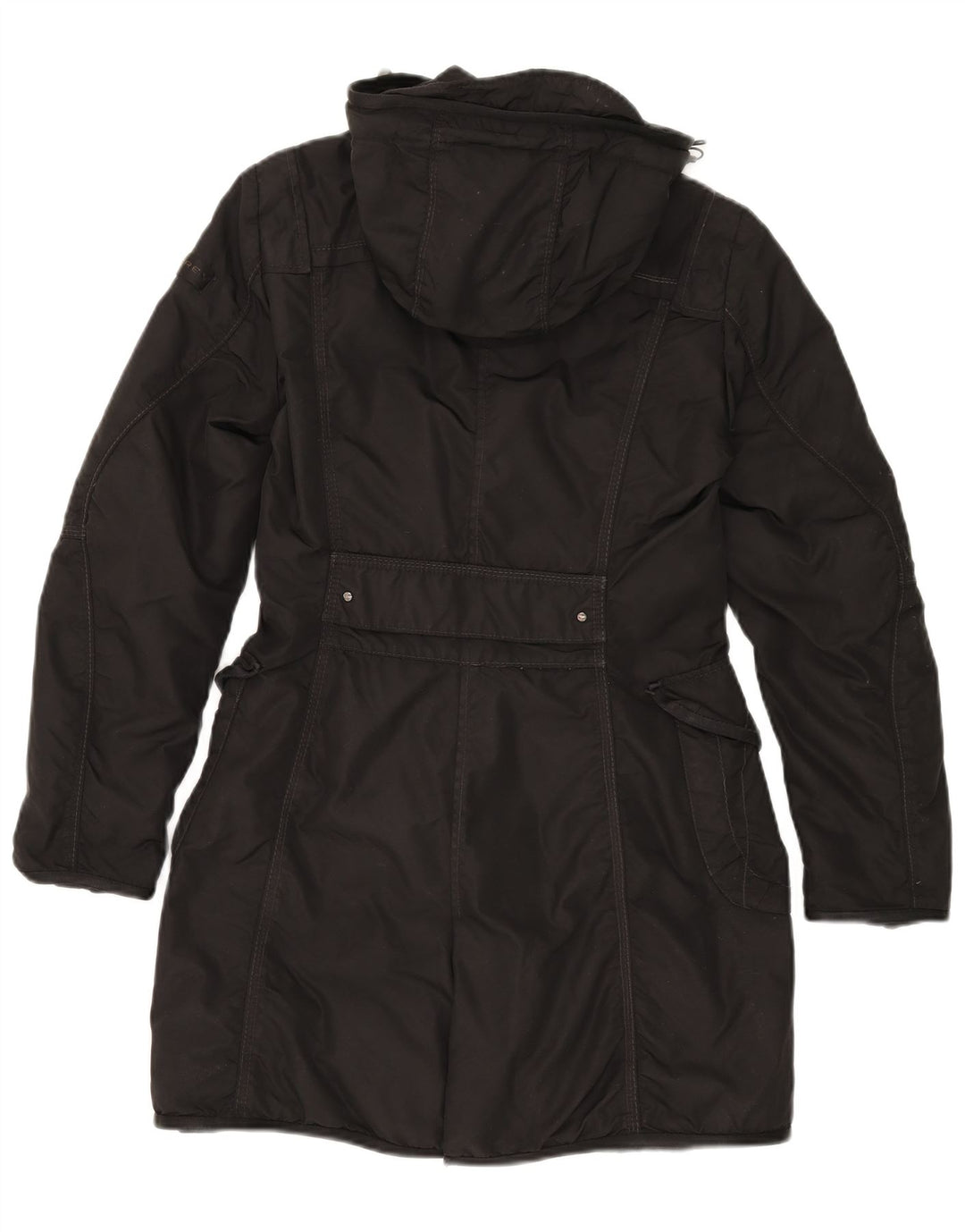 PEUTEREY Cappotto imbottito con cappuccio da donna IT 40 Small Nero Poliammide