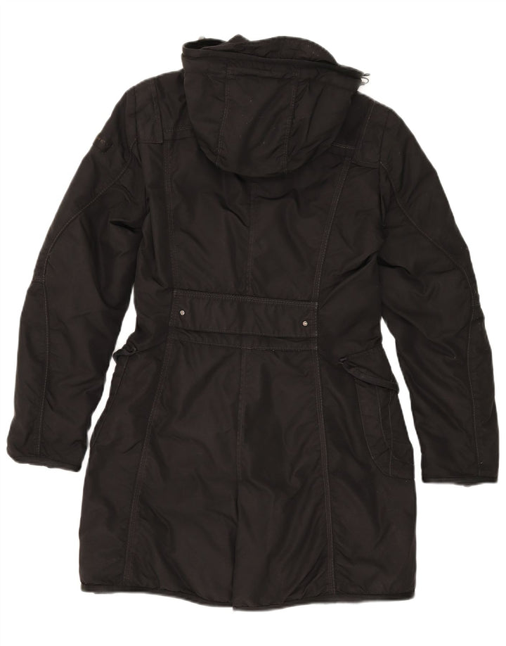 PEUTEREY Cappotto imbottito con cappuccio da donna IT 40 Small Nero Poliammide
