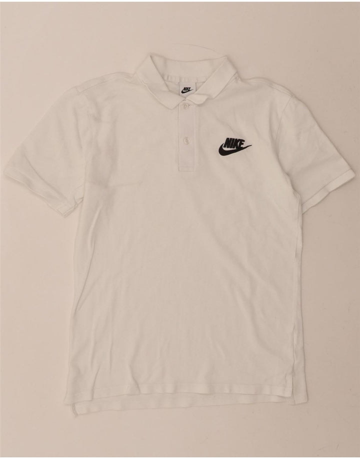 NIKE Mens Polo Shirt Small White Vintage Nike and Second-Hand Nike from Messina Hembry 
