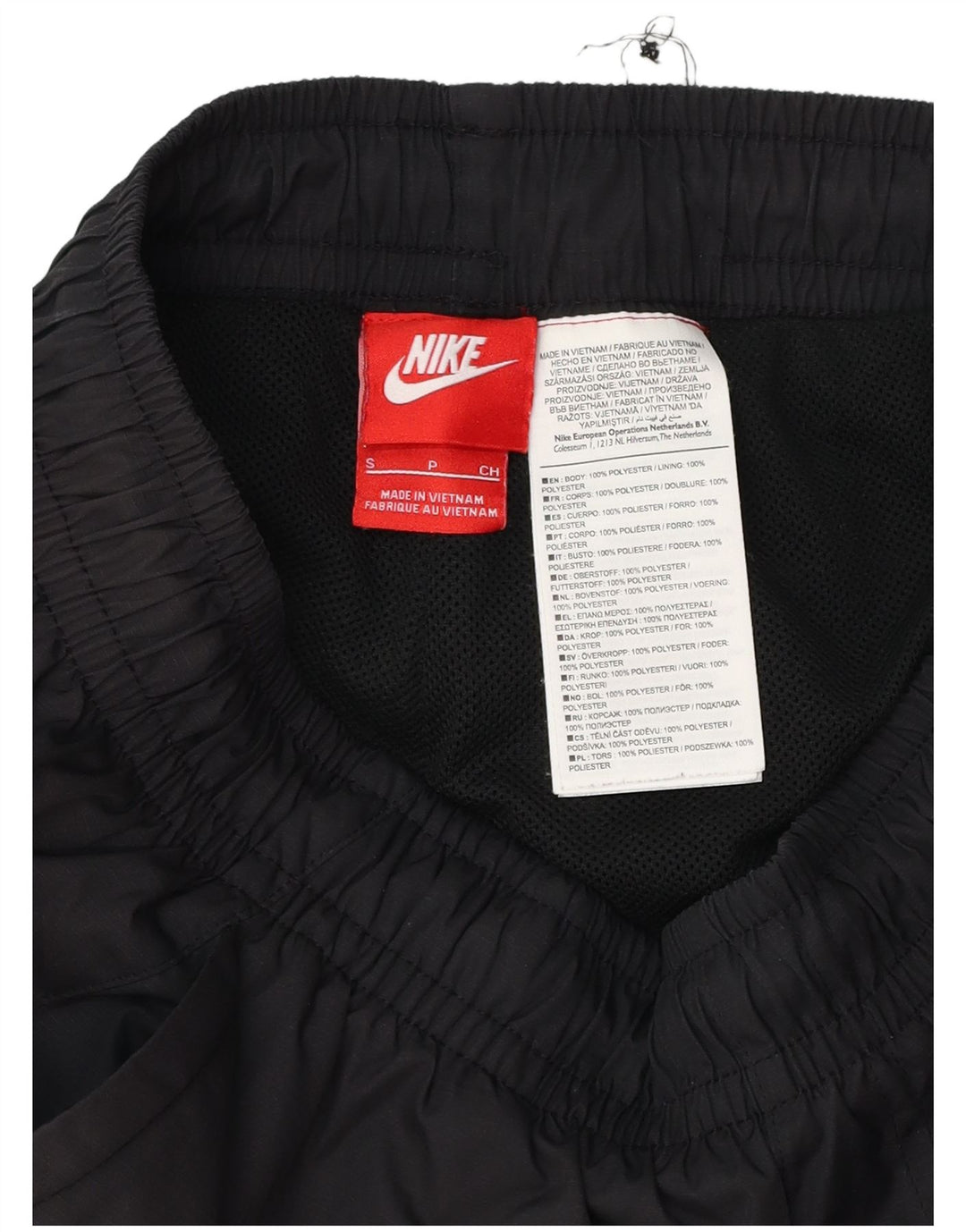 Pantaloncini sportivi Nike da uomo piccoli in poliestere nero