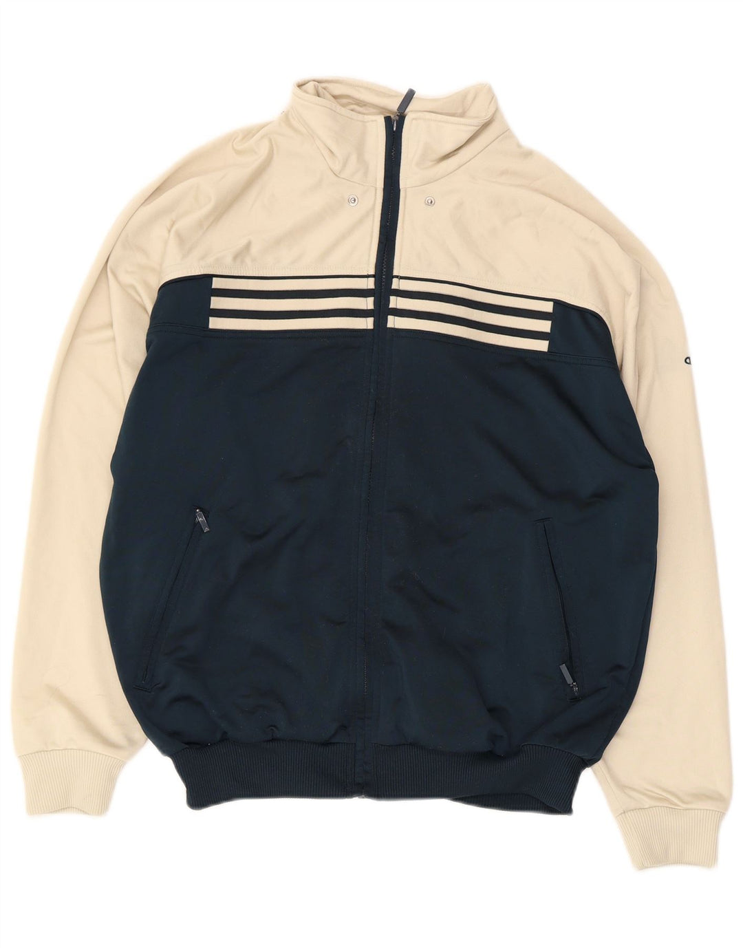 Giacca da tuta grafica da uomo Adidas UK 40/42 Medium White Colourblock