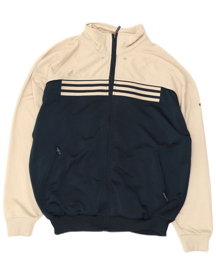 Giacca da tuta grafica da uomo Adidas UK 40/42 Medium White Colourblock