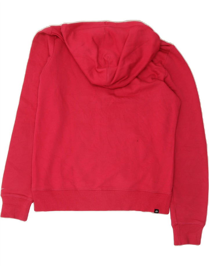 NIKE Womens Graphic Zip Hoodie Sweater UK 16 Large Red Vintage Nike and Second-Hand Nike from Messina Hembry 