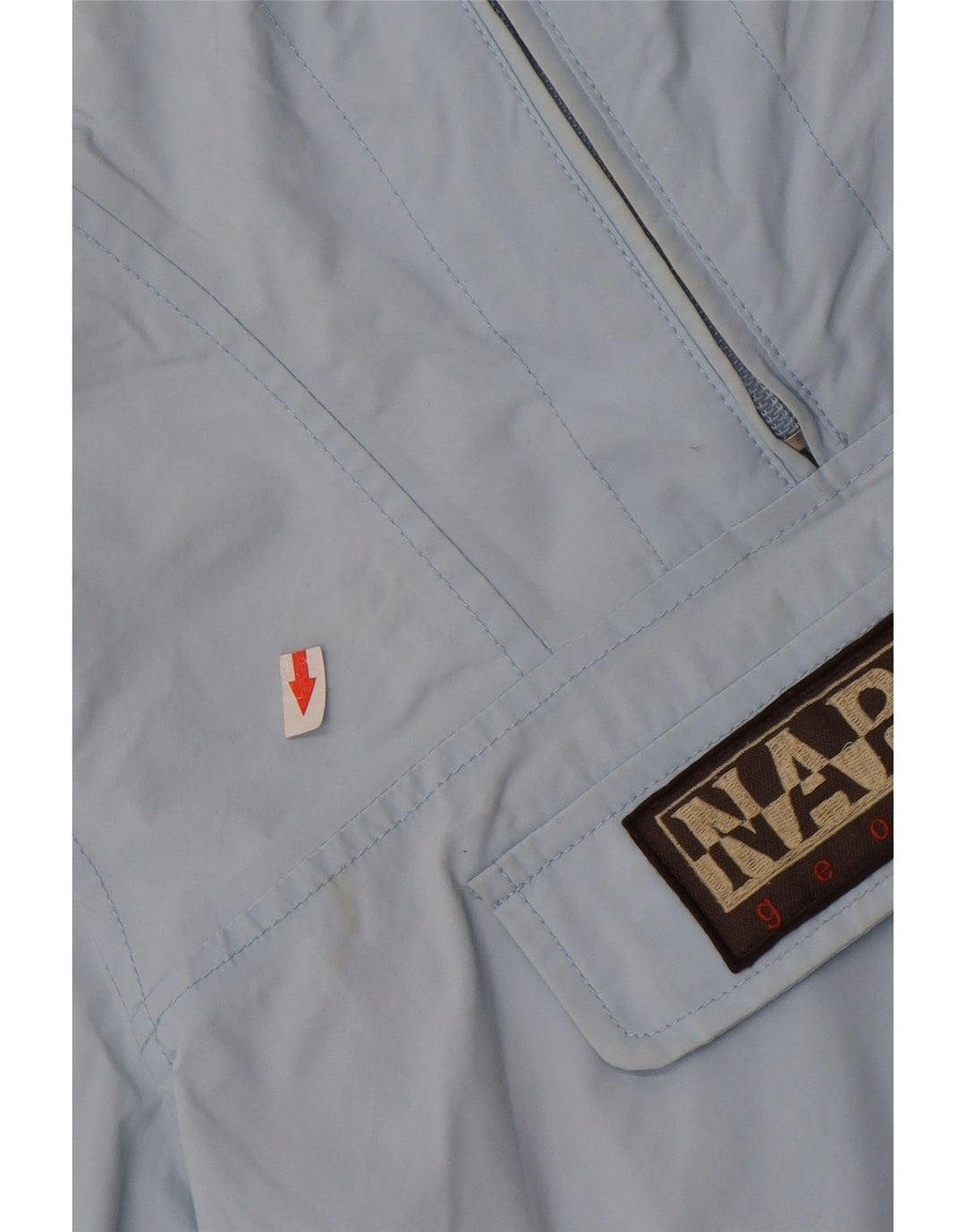 Giacca antipioggia oversize con cappuccio da donna Napapijri UK 10 piccola blu