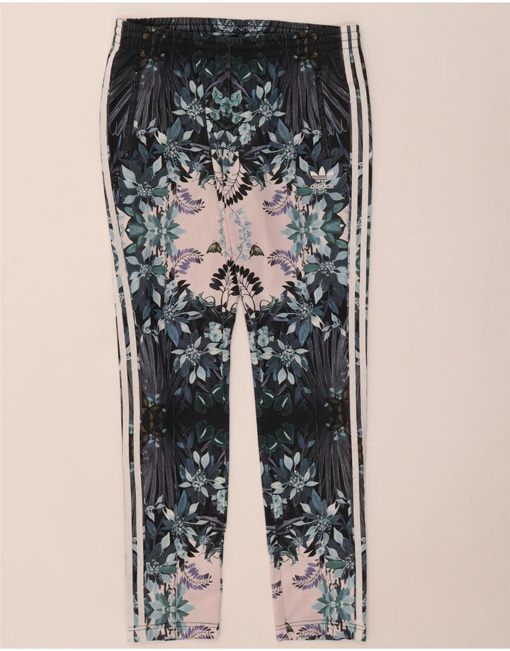 Pantaloni da tuta da donna Adidas UK 14 Grande poliestere floreale multicolore