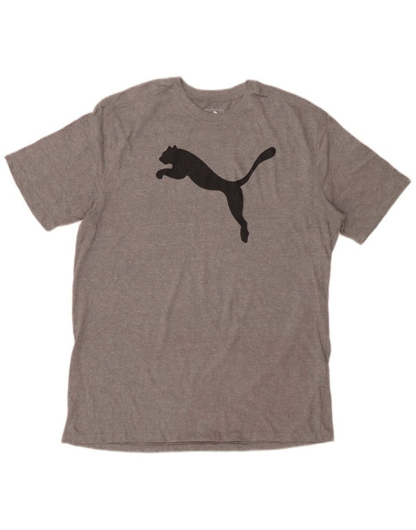 T-shirt grafica PUMA da uomo, grande, grigia screziata