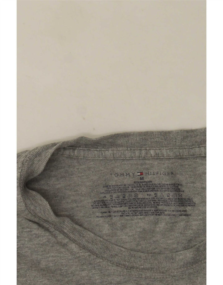T-shirt da uomo Tommy Hilfiger Top in cotone chiazzato grigio medio