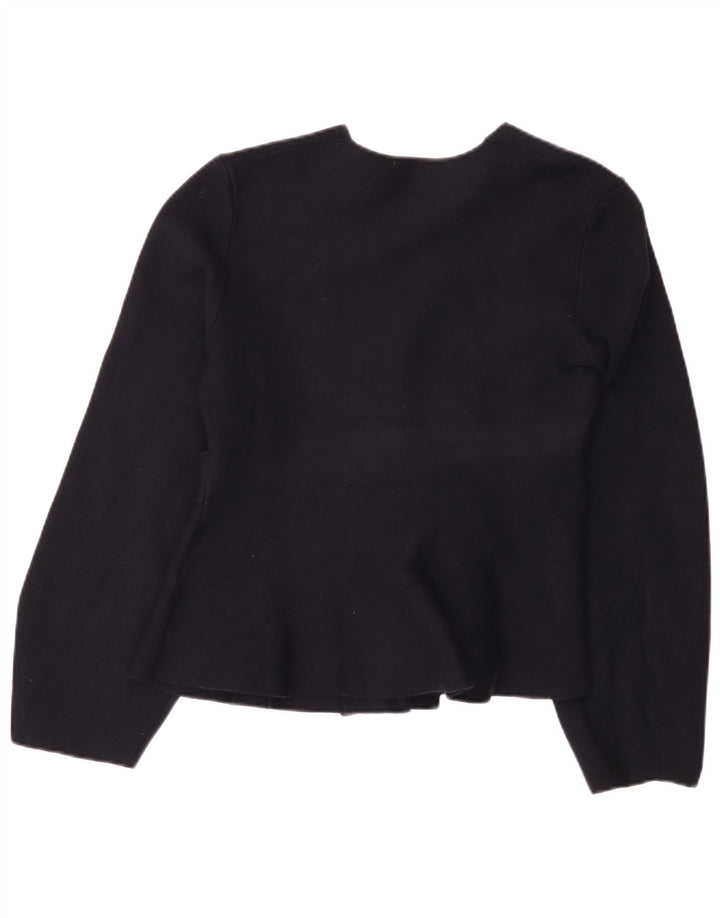 Maglione cardigan da donna Zara UK 10 Small blu navy in poliammide