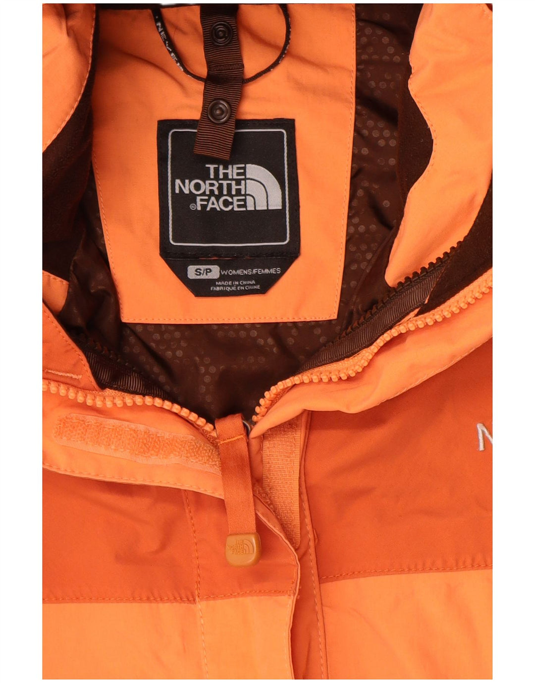 Giacca antipioggia The North Face da donna Hyvent UK 10 Small Orange Colourblock