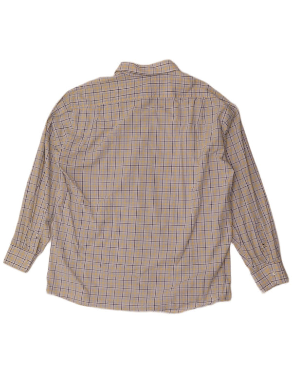 Camicia da uomo vestibilità regolare Tommy Hilfiger taglia 17 1/2 XL cotone a quadri blu