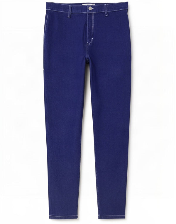 Topshop Womens Joni Slim Jeans W34 L29 Blue Cotton