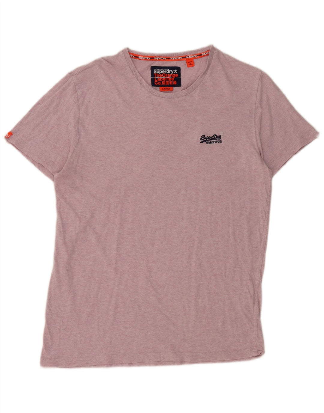 T-shirt da donna Superdry Top UK 16 grande cotone rosa