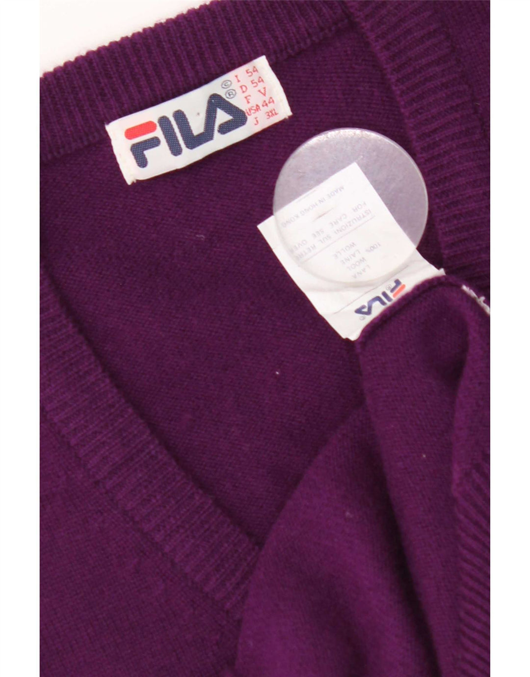 Canotta Canotta Uomo Fila IT 54 XL Viola Lana