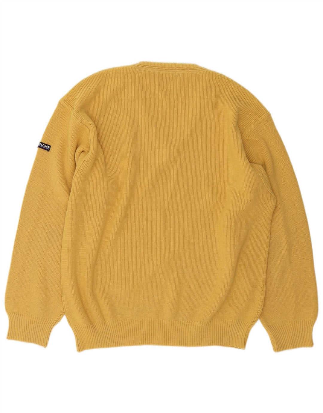 Maglione da uomo con scollo a V Explorer IT 50 Lana giallo medio